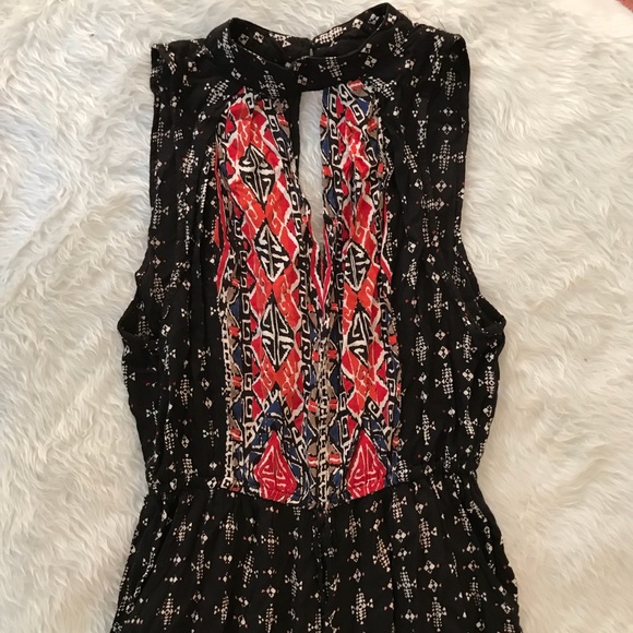 Angie Pants - Angie Wide Leg Printed Jumpsuit